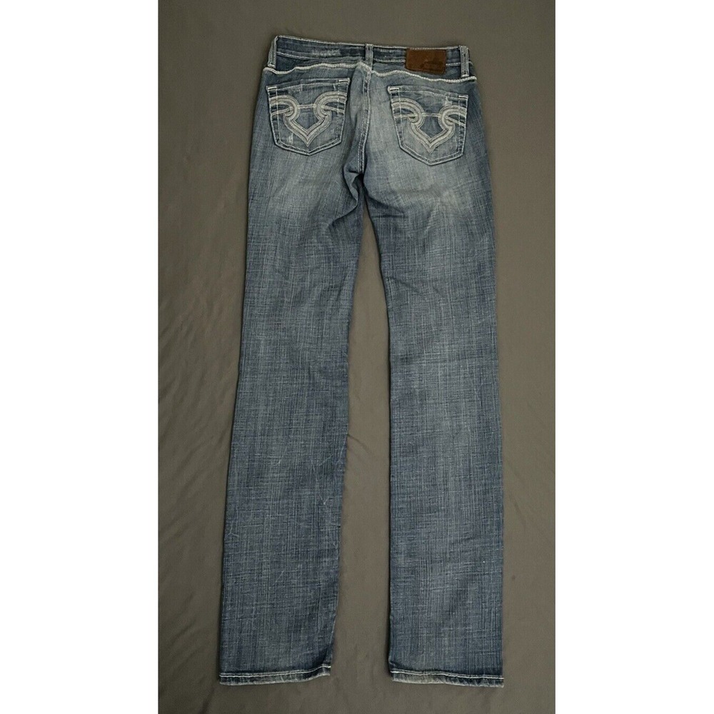 BigStar Womens SZ 26 L Med Wash Denim Casey K Skinny Low Rise Straight Leg Jeans - Picture 8 of 16